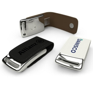 LPR Promocional - Brinde Pen Drive em Couro Mod. 4 Personalizado