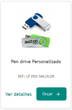 Pendrive personalizado com diferentes modelos como opção de brindes de tecnologia úteis para empresas e ações promocionais