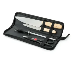 Kit de churrasco com utensílios em estojo como opção de kit corporativo personalizado para presente empresarial