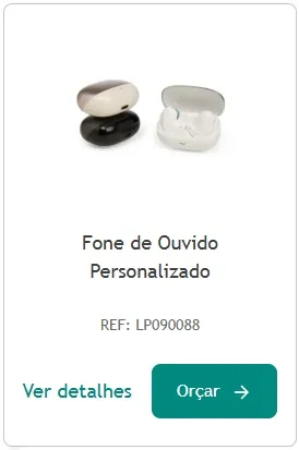 Fone de ouvido personalizado Card de produto com fone de ouvido personalizado sem fio em estojo de carregamento, incluído na lista de brindes de final de ano